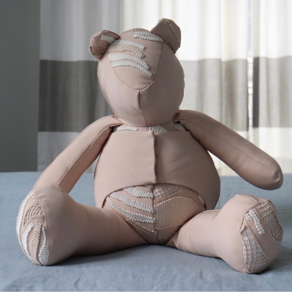 Upcycled Tibi Designer Teddy Bear